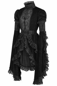 Daisy Corsets - Women's Velvet & Lace Ruffled Jacket