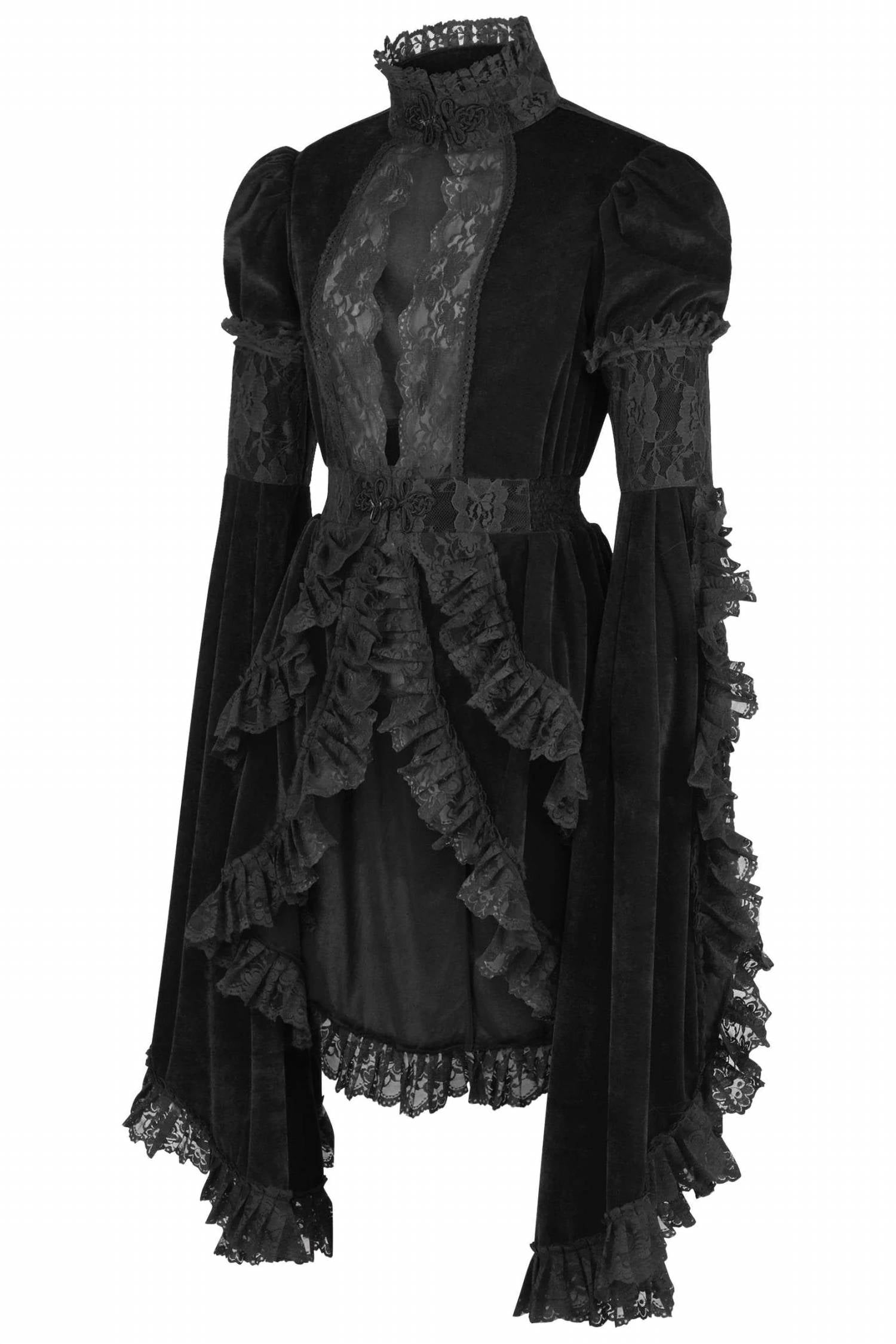 Daisy Corsets - Women's Velvet & Lace Ruffled Jacket