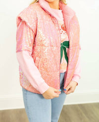 Grace + Emma - Iridescent Sequin Vest