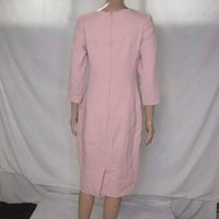 Lela Rose - Women's Wool Crepe Half Sleeve Midi Shift Dress
