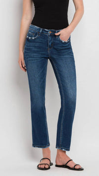 Flying Monkey - Mid Rise Ankle Slim Straight Jean