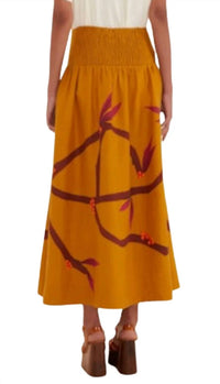 Farm Rio - Bird-print Maxi Skirt