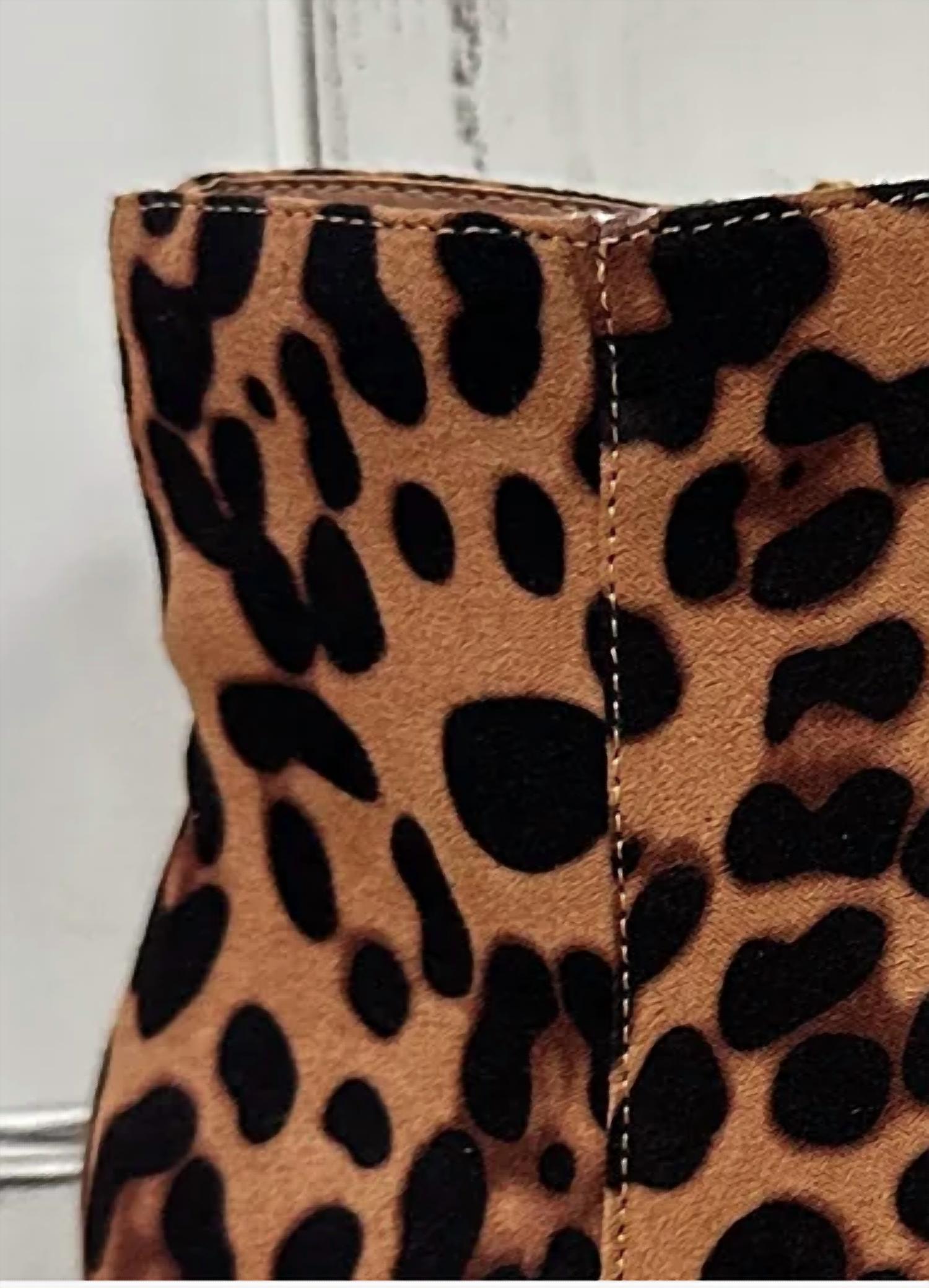 Bamboo - Leopard Print Booties