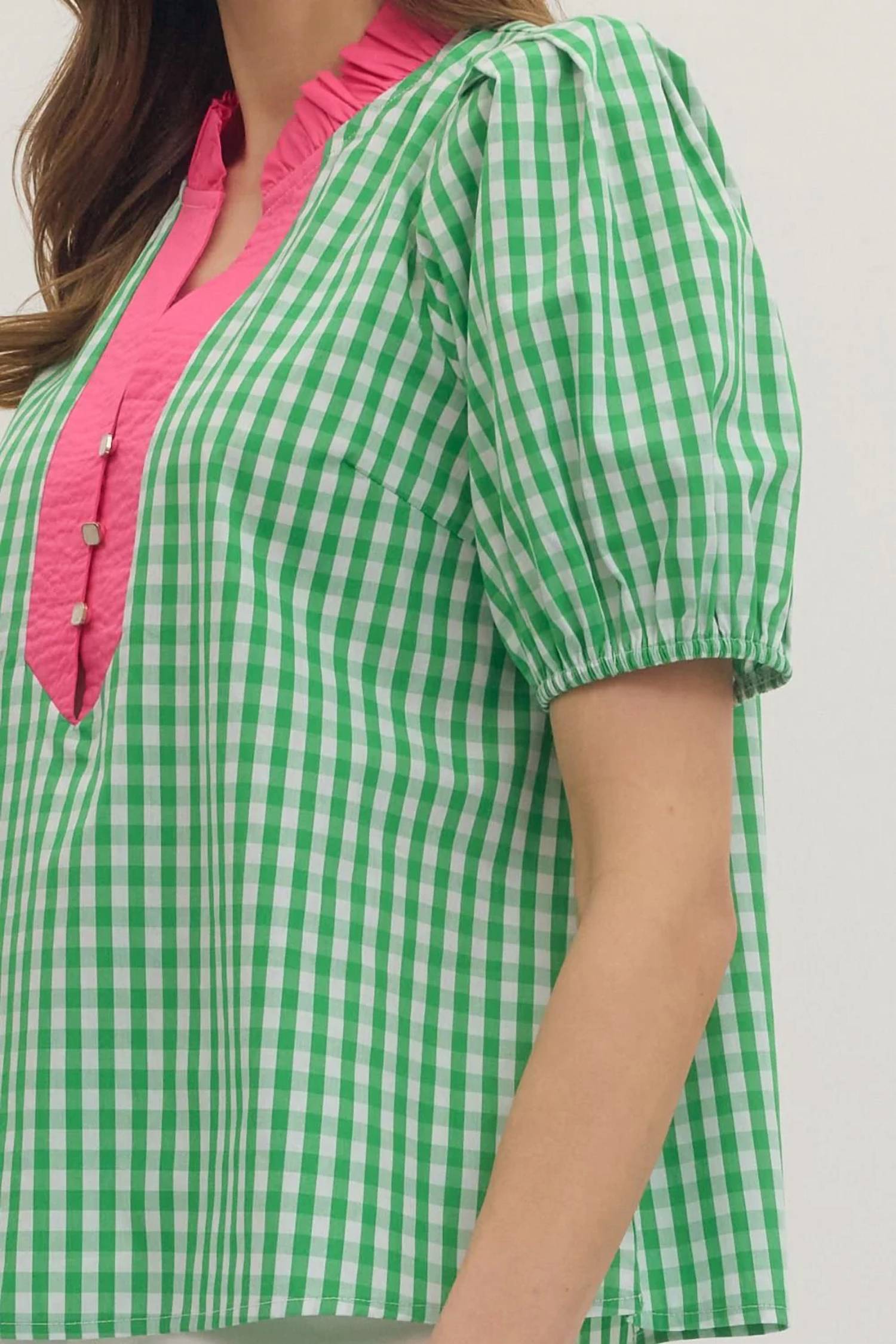 Entro - Glinda Gingham Blouse