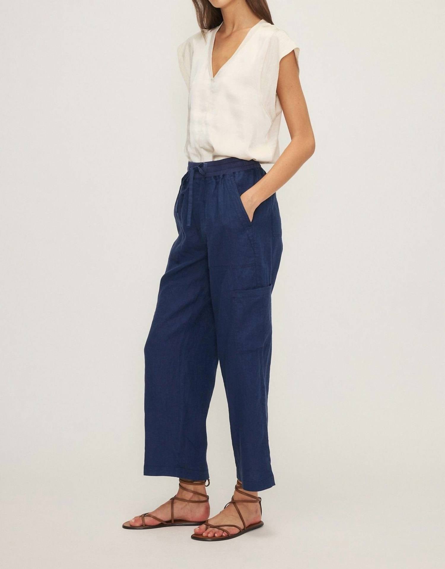 Melissa Nepton - Linen Pants With A Tie Waist