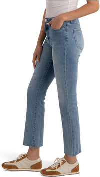 Kut From The Kloth - Kelsey High Rise Ankle Flare Jeans With Raw Hem