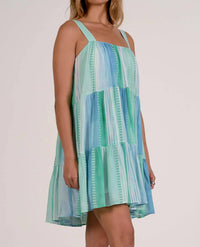 Elan - Adjustable Straps Printed Sun Dress