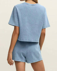 Z Supply - Curran Knit Denim Sweatshirt