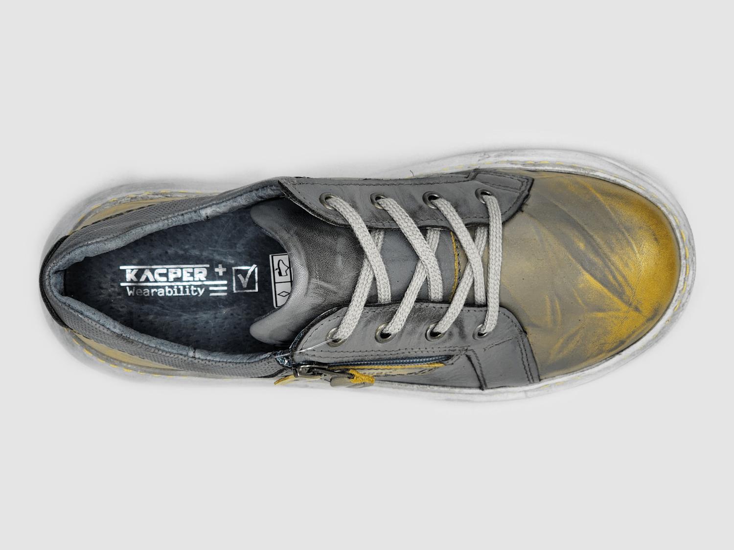 Kcr Group - Women's Retro Zip-up Leather Shoes