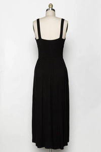 FINAL TOUCH Women's Linley Modal Maxi Dress in black - women's dress - alternate view