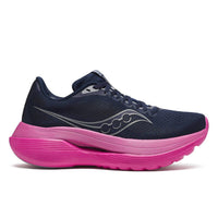 SAUCONY Women's Endorphin Trainer Sneakers in navy fuschia - women's shoe - alternate view