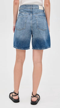 DL1961 - Women's Taylor Ultra High Rise Denim Shorts in north lake - women's shorts - detail view