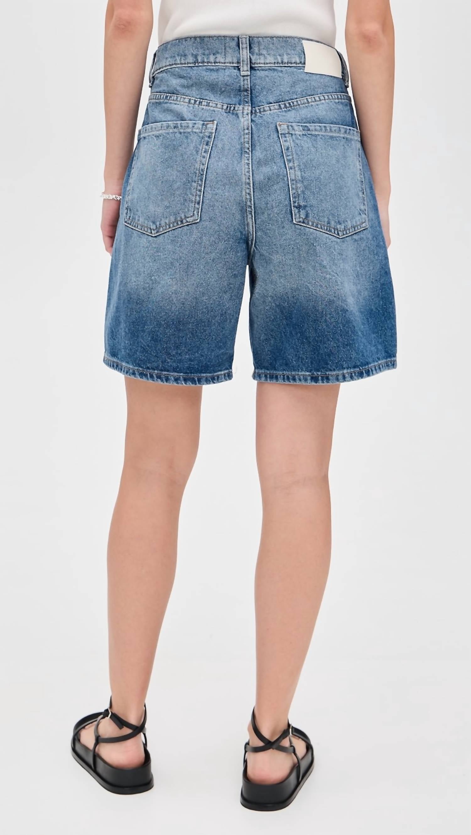 DL1961 - Women's Taylor Ultra High Rise Denim Shorts in north lake - women's shorts - detail view