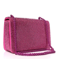 Valentino Garavani - Women's Crystal Suede Embellished Clutch