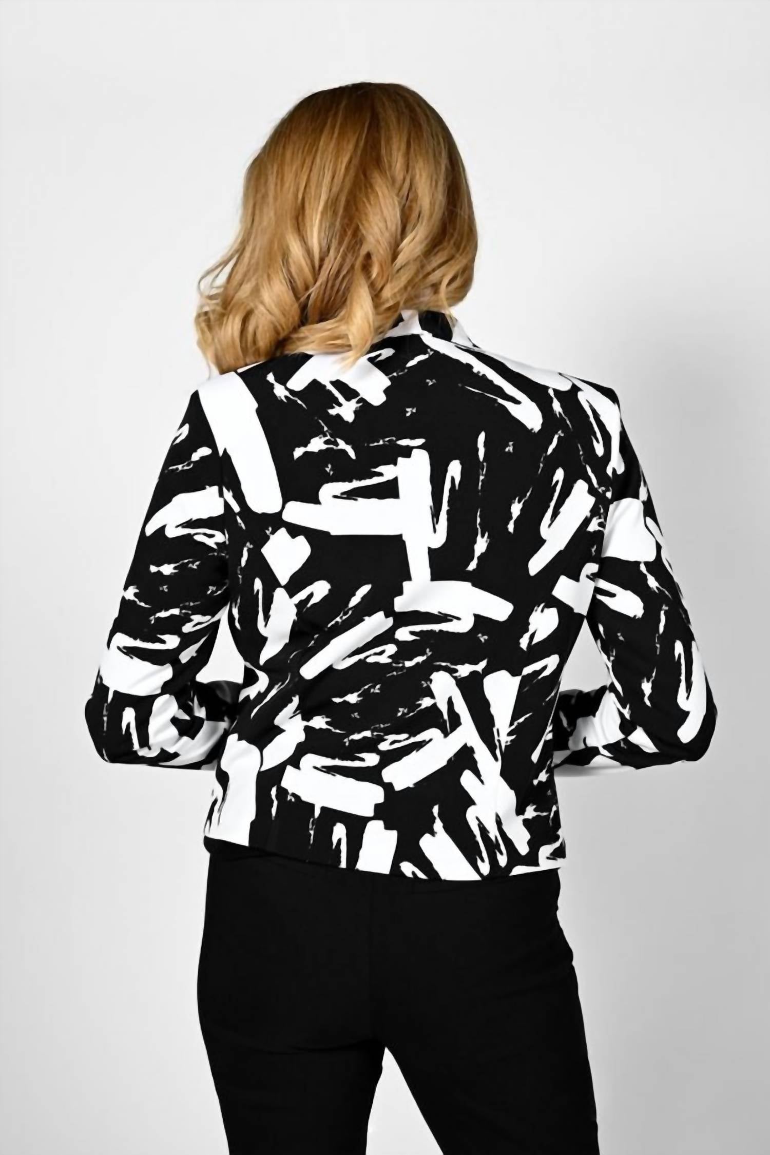 LONG SLEEVE FAUX POCKET JACKET