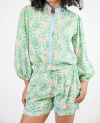 Marigold Parker Blouse in butterfly reverie - women's blouse