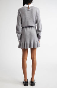Cinq A Sept - Kiana Pearl Necklace Long Sleeve Sweater Dress