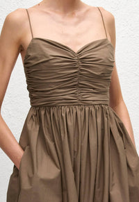 Matteau - Gathered Bodice Midi Dress