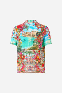 Camilla - Short Sleeve Camp Collared Shirt