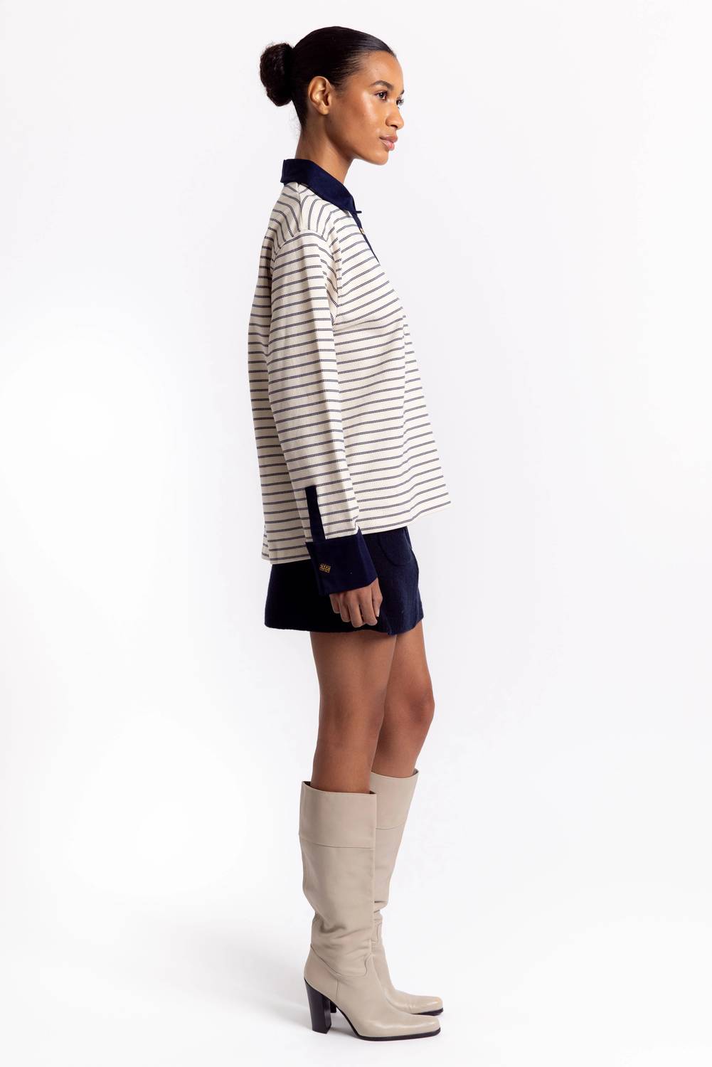 Ganni - Boiled Wool Mini Skirt