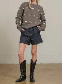Mint Exclusives - Heart Point Knit Sweater