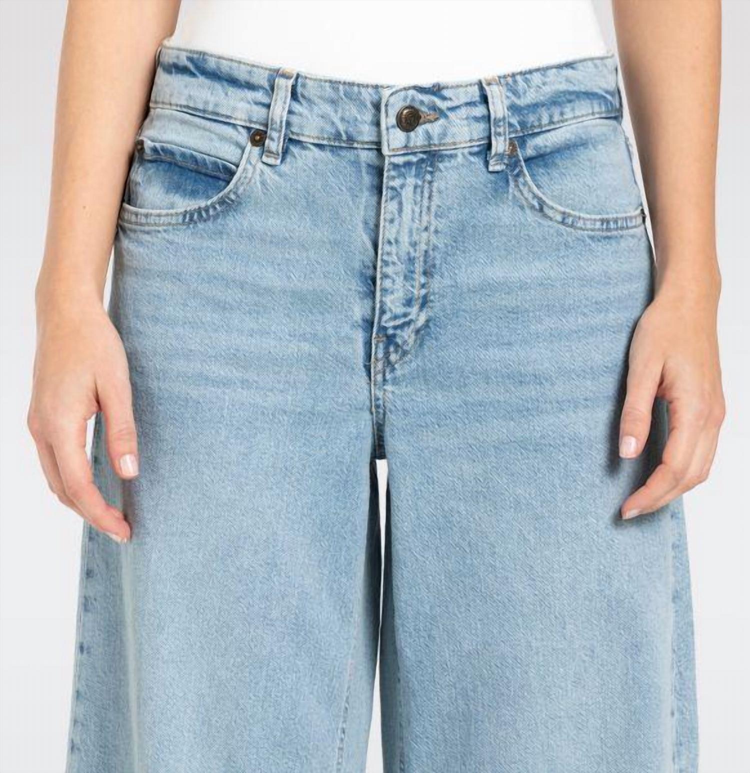 MAC Nevada Superwide Jeans in urban azur blue - women's jeans - view 4