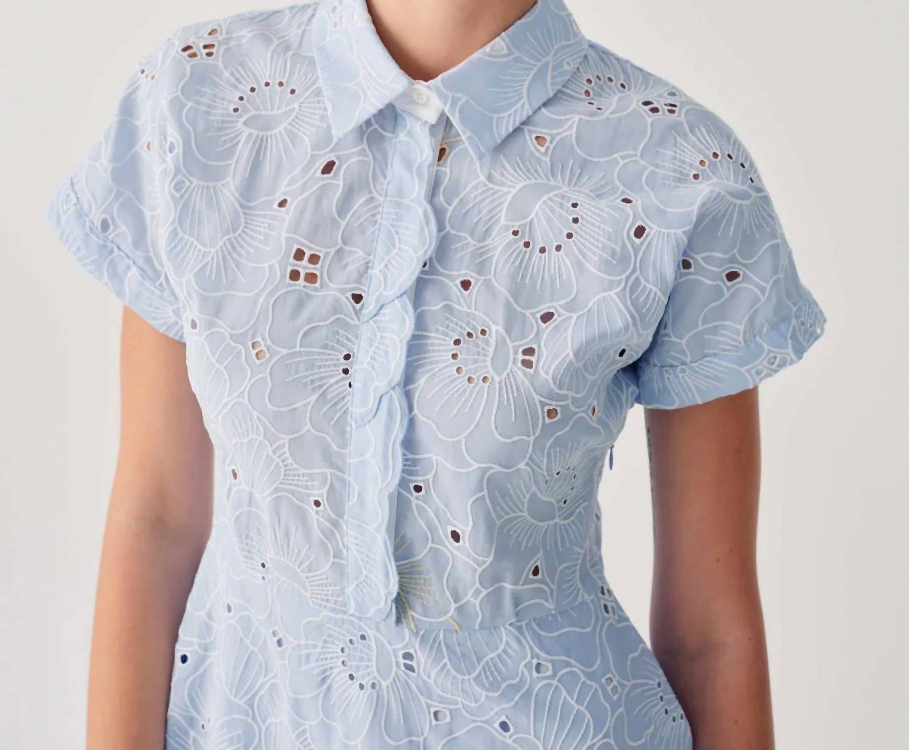 Beatrice .B - Broderie Anglaise Shirt Dress With Belt