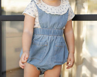 Rylee + Cru - Kid's Ruffle Collar Ditsy Body Suit