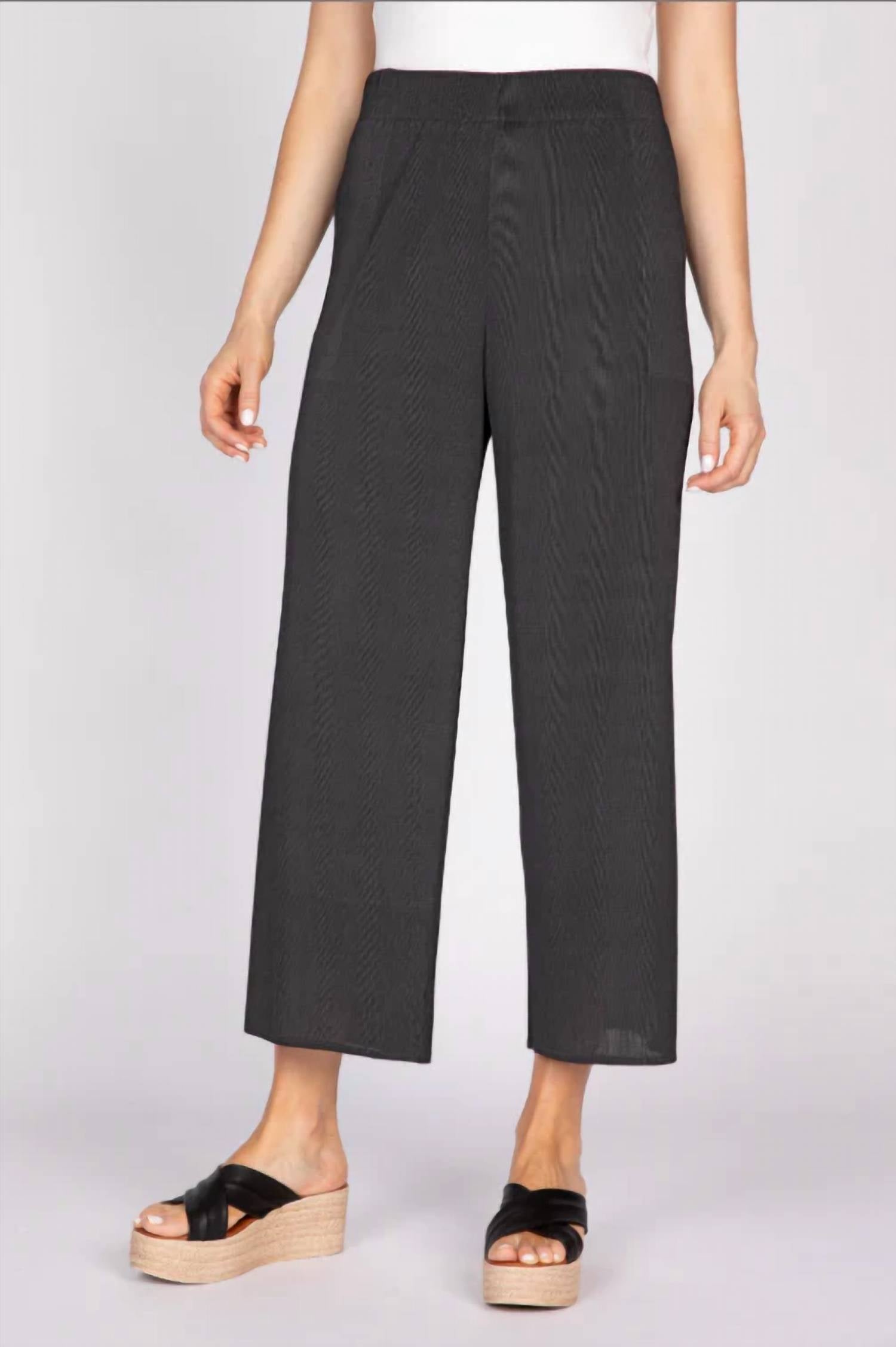 Olivia By Habitat - Parisian Pleats Wide Leg Pants