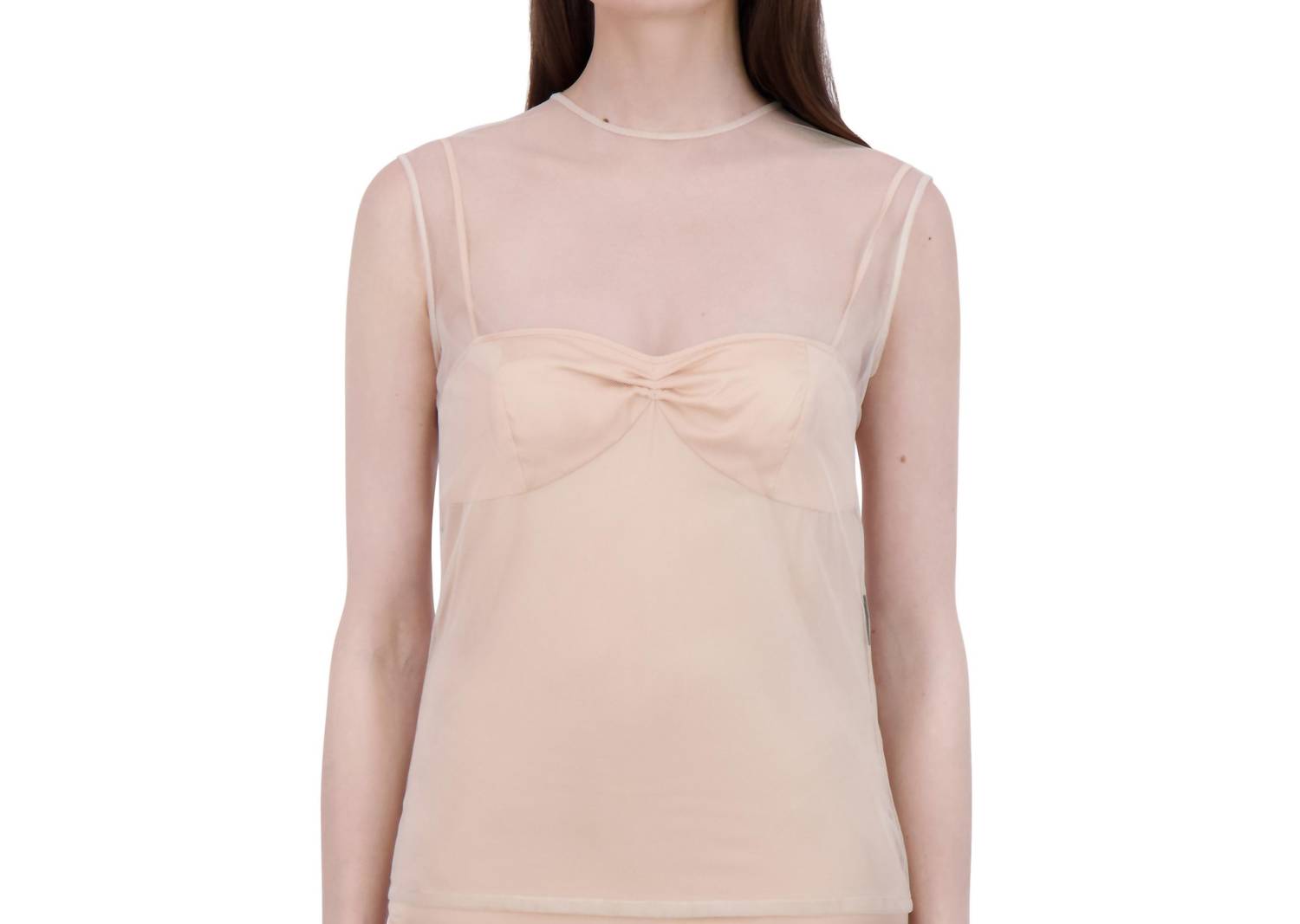 Bethelhelena - Gilded Fairy Crew Neck Tulle Top