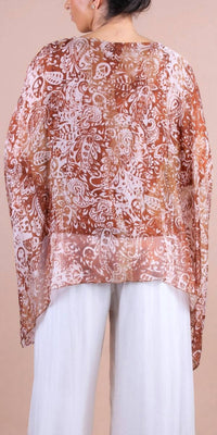 Gigi Moda - Seta Paisley Print Kaftan Top