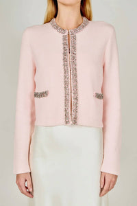 Ella Blu Boutique - Jewel Trim Cardigan