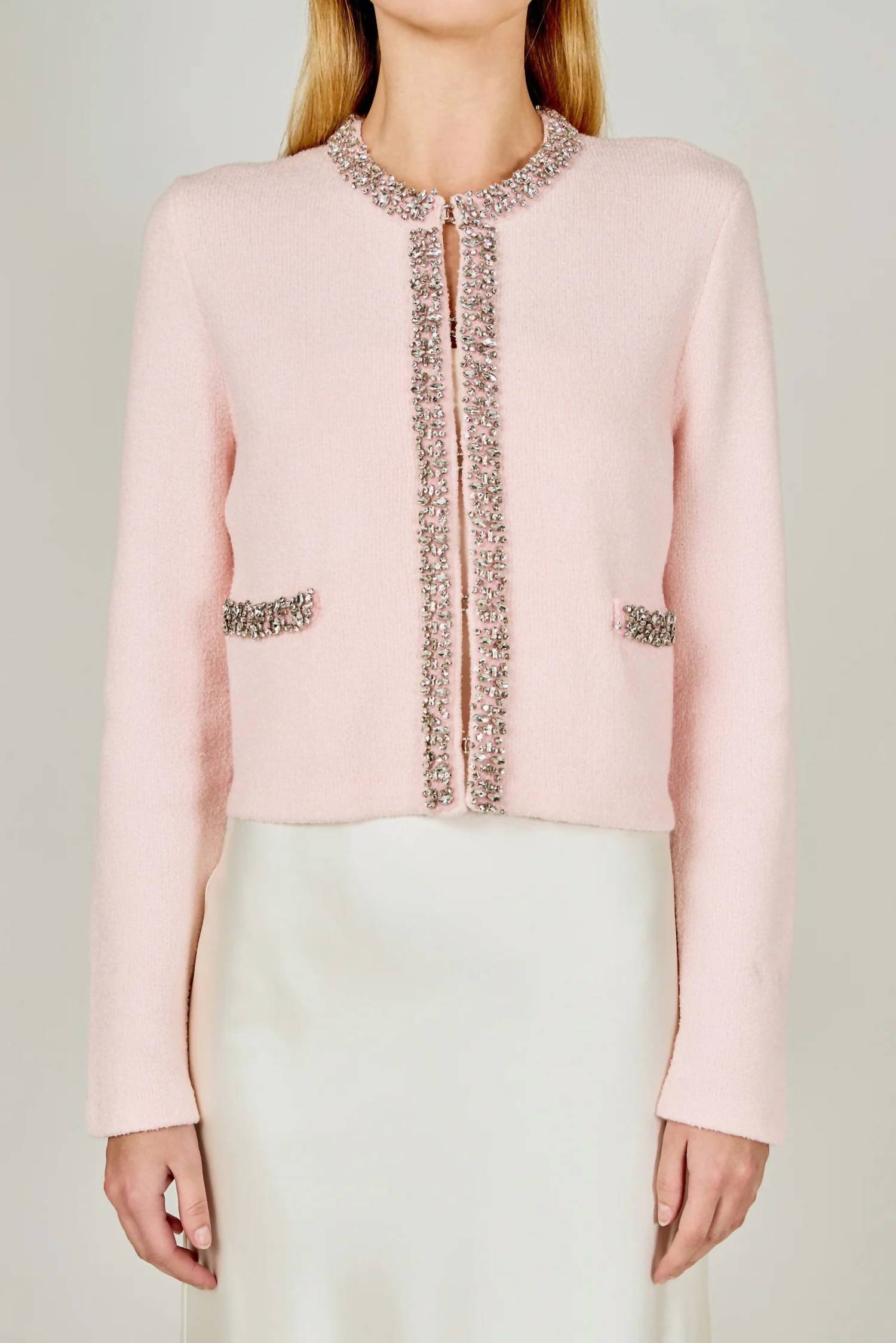 Ella Blu Boutique - Jewel Trim Cardigan