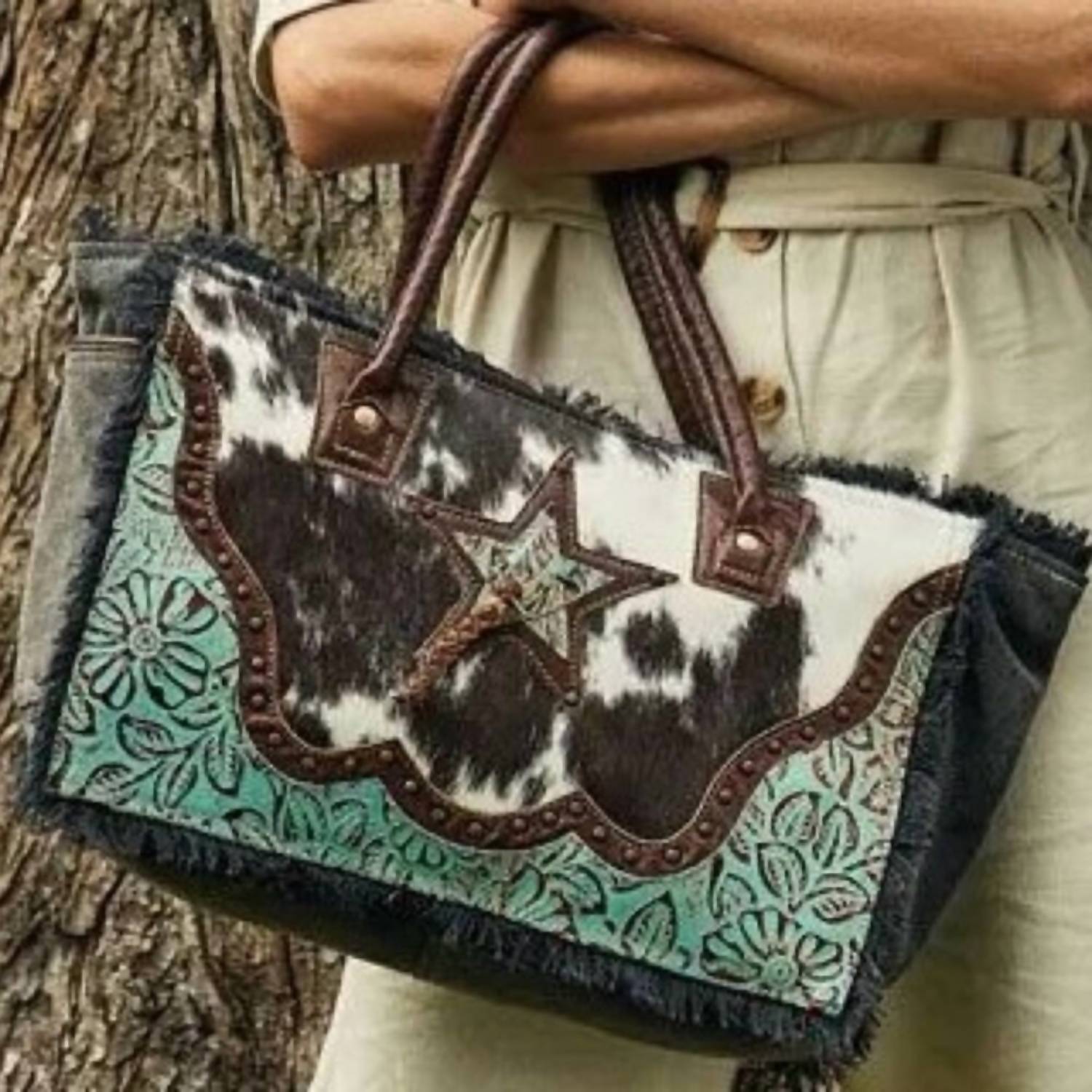 Myra Bags - ARTICULATE CANVAS & HAIR-ON BAG