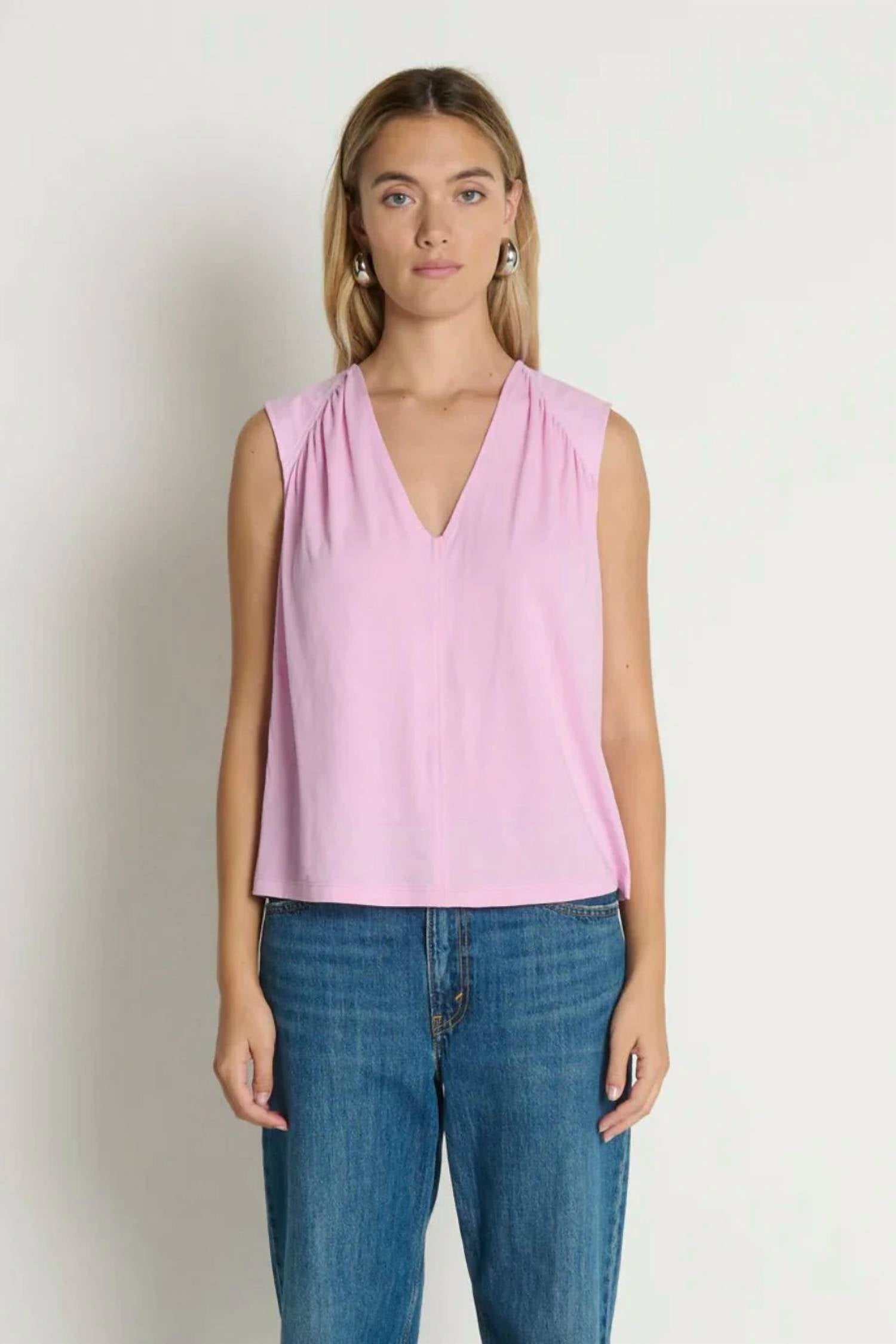 Nation Ltd - Selma V-Neck Tank Lilac