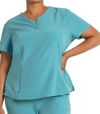 HeartSoul One Pocket Tuckable Top in pixie blue - women's t-shirt