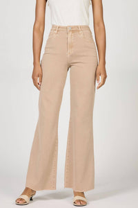 DEAR JOHN DENIM Fiona High Rise Wide Leg Jeans in warm taupe 1 - women's jeans