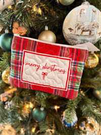 Ida Mae Home Women's Christmas Plaid Quilted Bag in red - women's bag