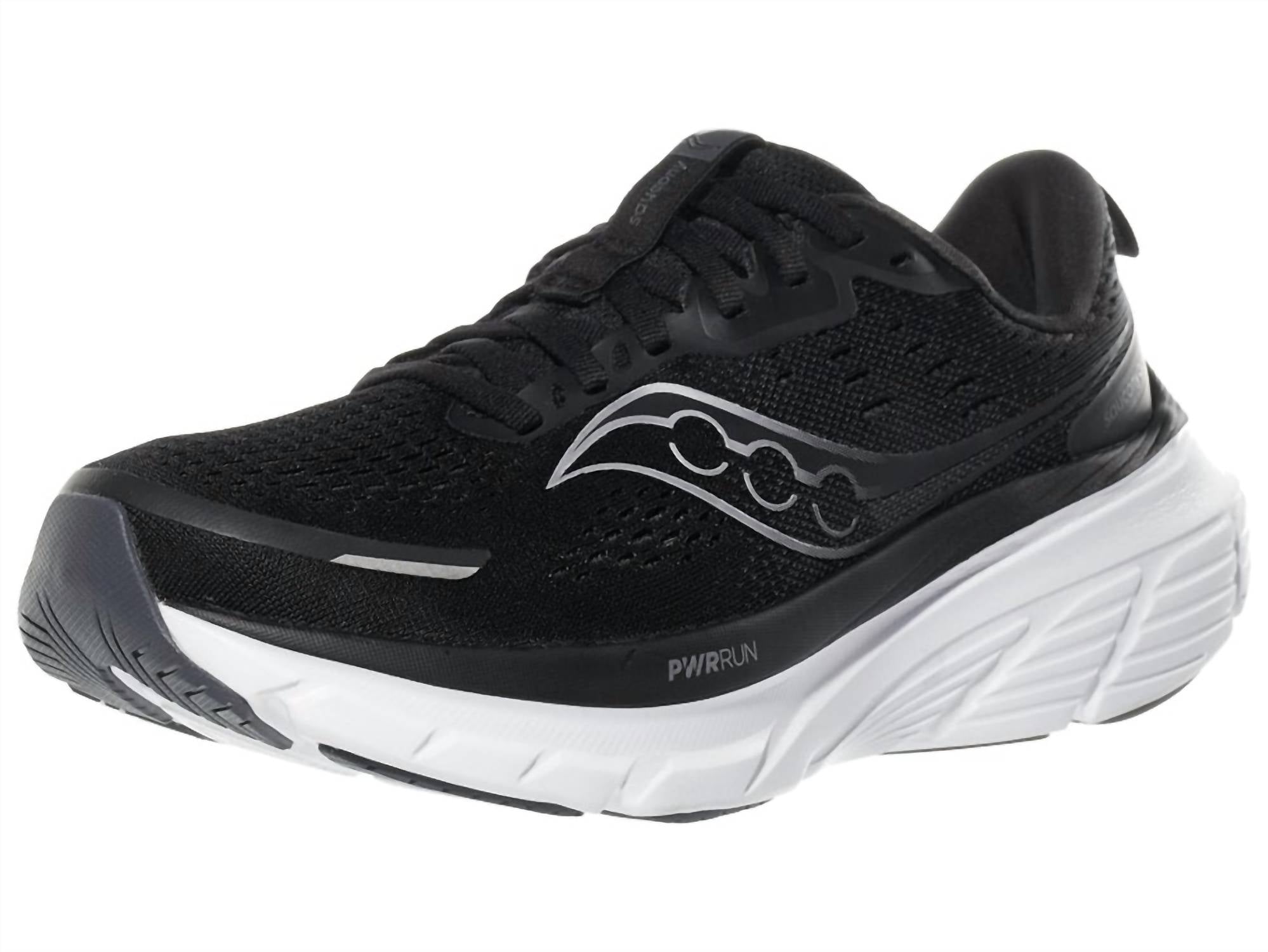 SAUCONY Women's Guide 18 Running Shoes in black white 2 - women's shoe - view 4