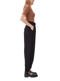 Ganni - Drapey Melange Elasticated Waist Trousers