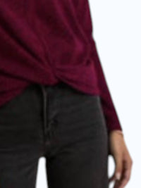 Gilli - Round neck twist bottom floral top