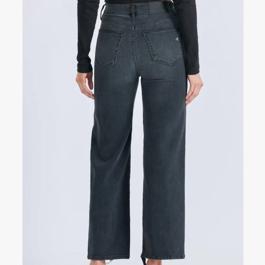 Hidden - 27" Inseam Tracey High Waist Wide Straight Jeans