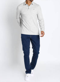 Jachs New York - Luxe Cotton Long Sleeve Polo Shirt