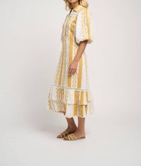 Guadalupe Design - Catalina Ii Stripe Midi Dress