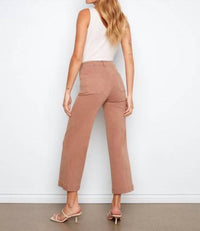 Charlie B - Cropped Wide Leg Colored Twill Pants
