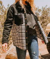Oddi - Plaid Double Bust Pocket Shacket