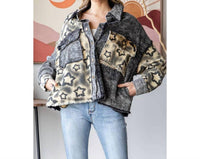 Oli & Hali - Washed Star Print Corduroy Mix Jacket