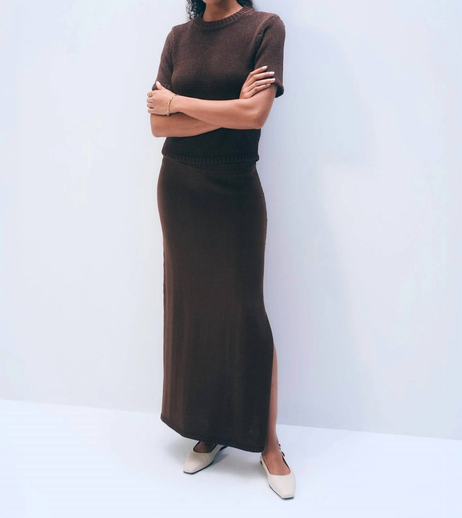 White + Warren - Luxe Organic Cotton Skirt