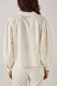 Maison Hotel - Irene Lace Ruffle Blouse