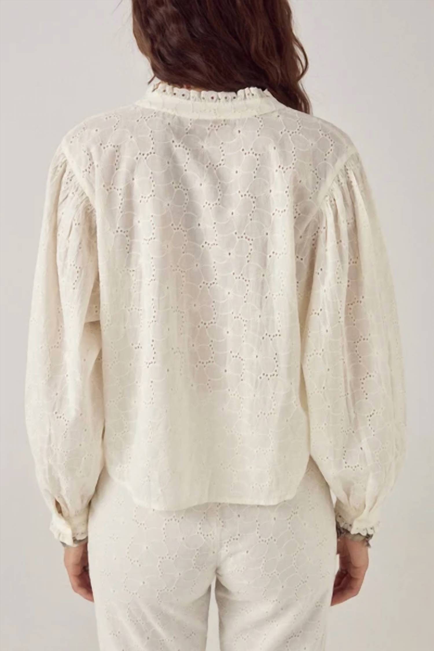 Maison Hotel - Irene Lace Ruffle Blouse